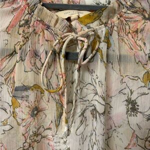 Lucky Brand Sheer Boho Tunic /Dress + Slip